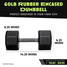 Load image into Gallery viewer, Octo Rubber Dumbbell (sold individually)