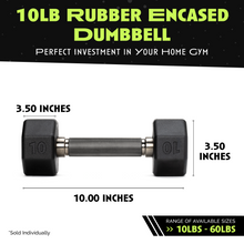 Load image into Gallery viewer, Octo Rubber Dumbbell (sold individually)
