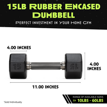 Load image into Gallery viewer, Octo Rubber Dumbbell (sold individually)
