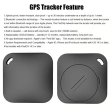 Load image into Gallery viewer, Smart Bluetooth GPS Tracker Work with Apple Find My APP ITag Anti Lost Reminder Device MFI Rated Locator Car Key Pet Kids Finder
