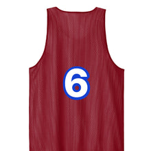 Load image into Gallery viewer, Deep Red/ White - BACK
